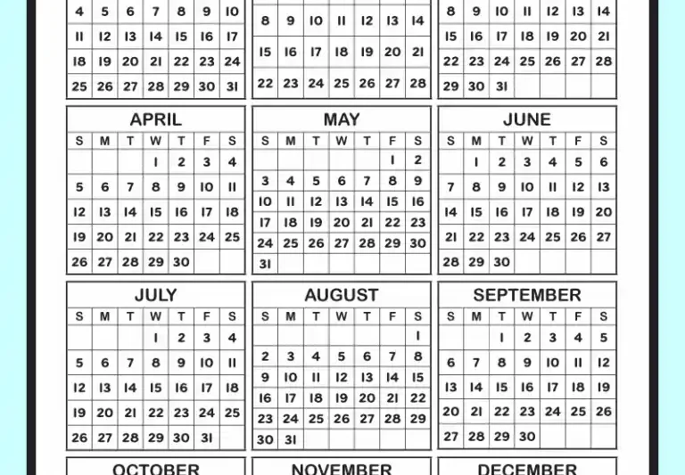 Free Printable 2026 Calendar Printable