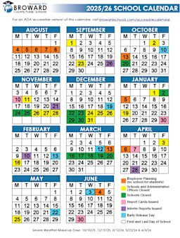 Broward Schools Calendar 26 27 Pdf