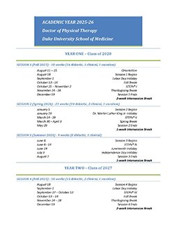 Duke Academic Calendar 2026 27