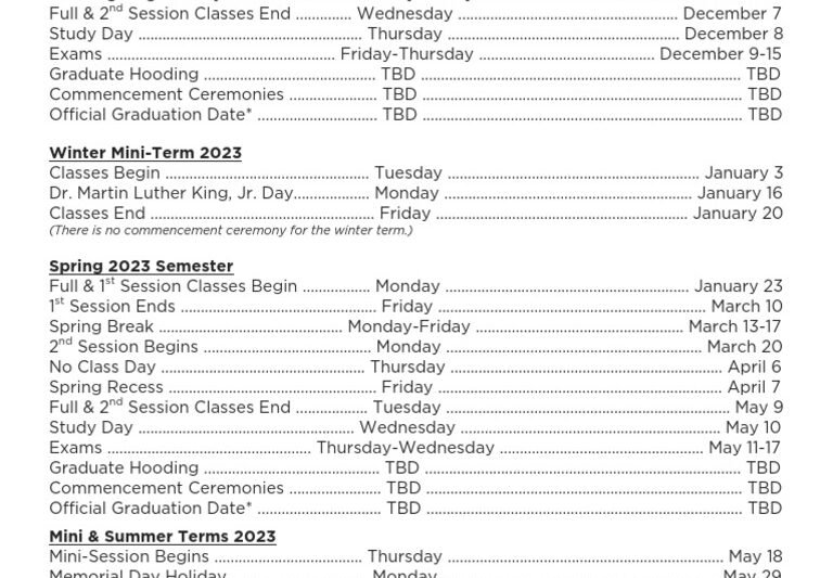 Utk Academic Calendar 26 27