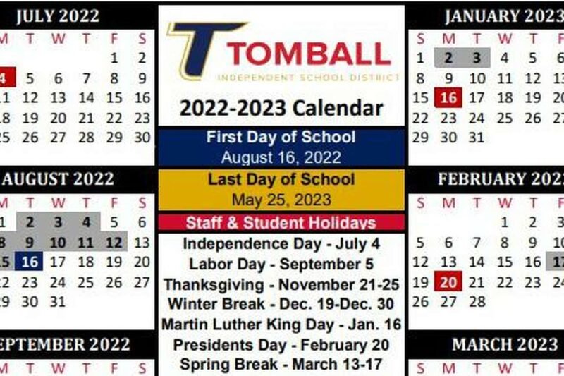Tomball Isd Calendar 26 27