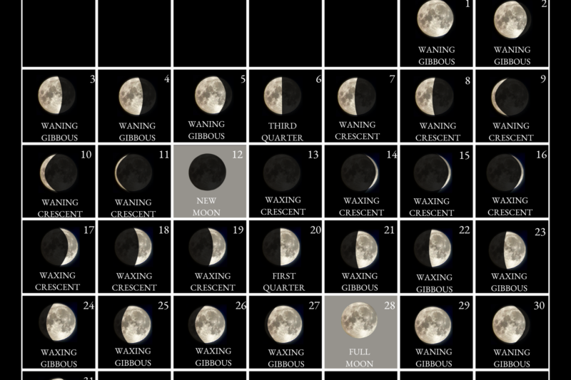 August 2026 Moon Phase Calendar