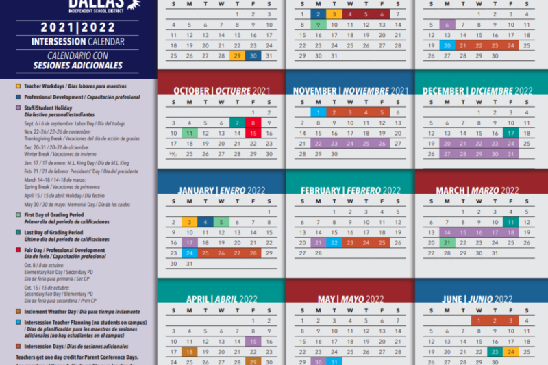 Dallas Isd Calendar 26 27