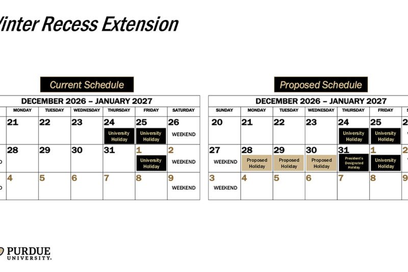 Purdue 2026 2027 Academic Calendar