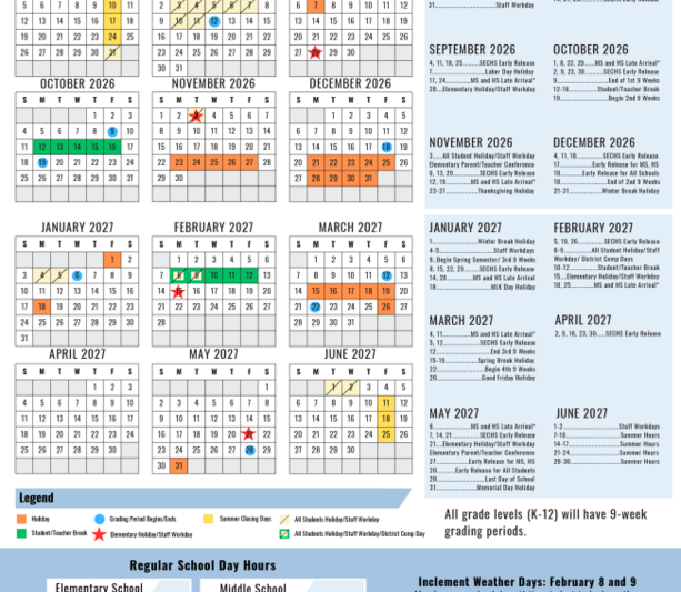Humble Isd Calendar 26 27